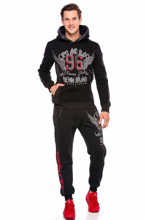 CL358 Printed Embroidered Hoodie Hooded Sweat L