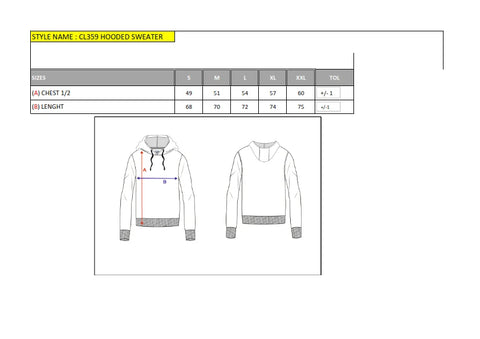CL359 Buttoned Hooded Knitted Men's Sweatshirt