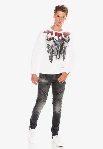 CL396 Mystical Skull Stone Men's Sweatshirt