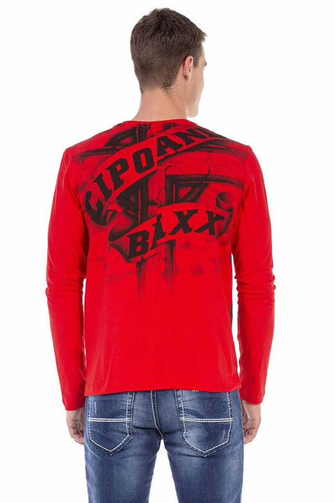 CL452 Stone Printed Thin Sweatshirt