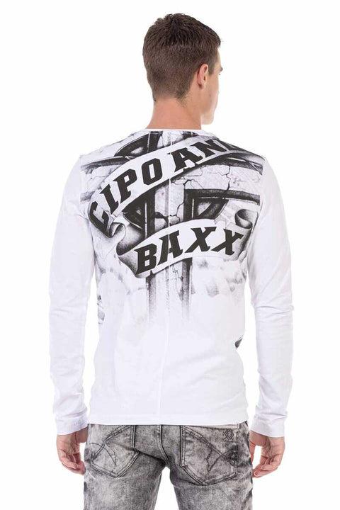 CL452 Stone Printed Thin Sweatshirt