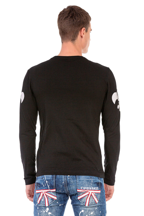 CL454 Stoned Skull Thin Sweatshirt