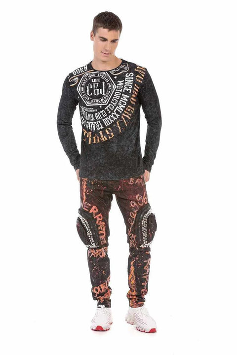 CL472 Patterned Sweatshirt