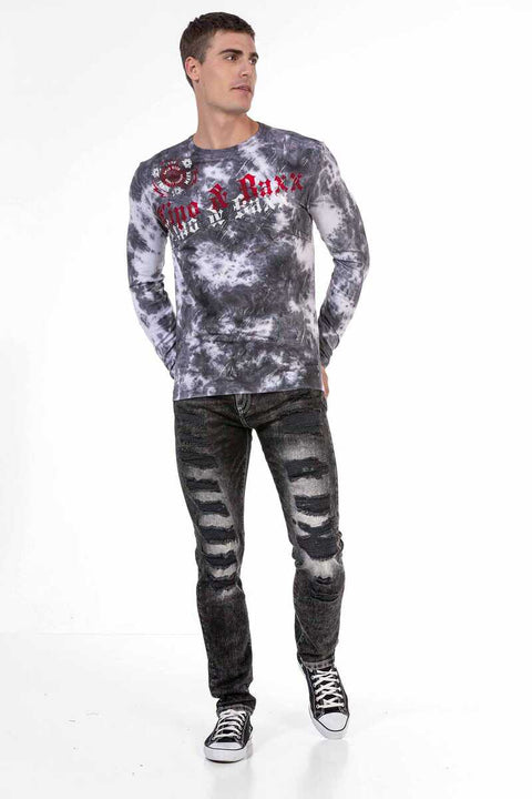 CL489 Men's Patterned Sweatshirt