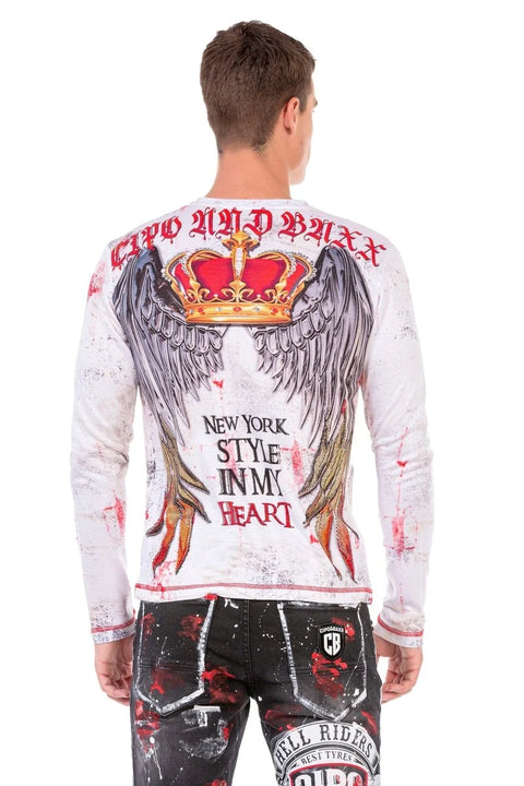 CL497 New York Printed Long Sleeve T-Shirt