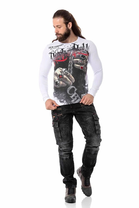 CL511 Street Style Printed Sweatshirt