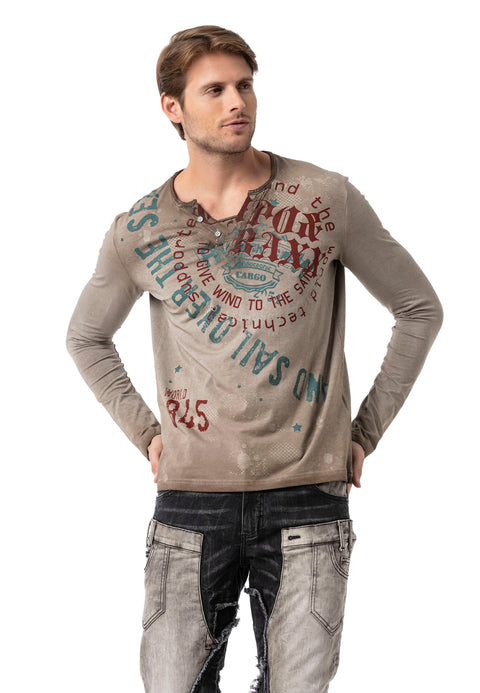 CL512 V-Neck Thin Sweatshirt
