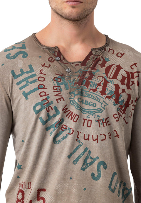 CL512 V-Neck Thin Sweatshirt