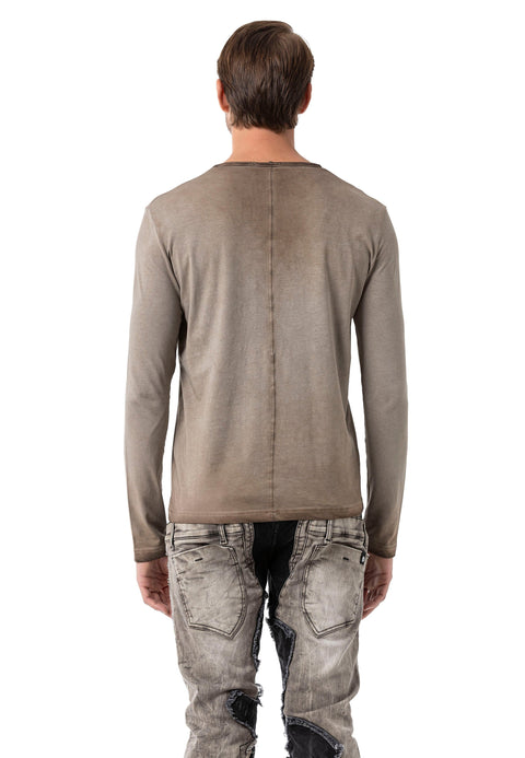 CL512 V-Neck Thin Sweatshirt