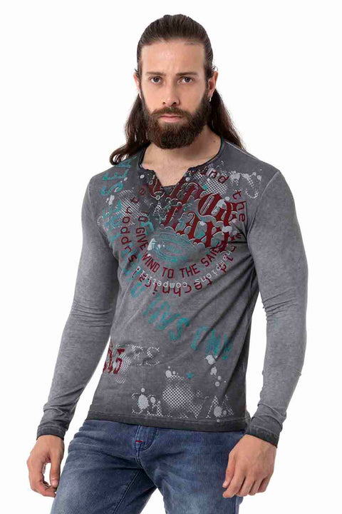 CL512 V-Neck Thin Sweatshirt