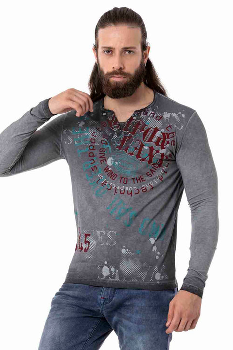 CL512 V-Neck Thin Sweatshirt