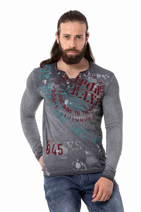 CL512 V-Neck Thin Sweatshirt