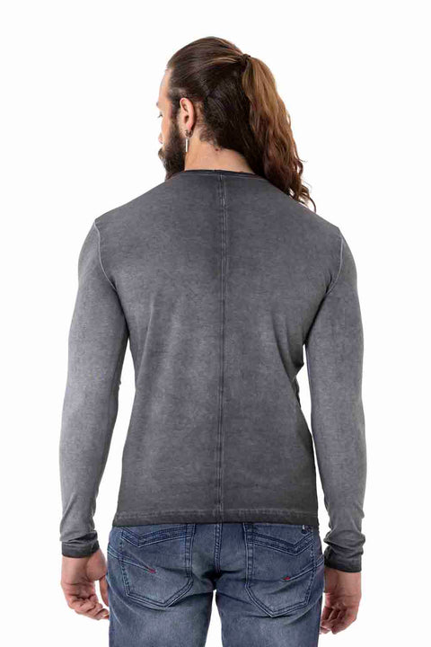 CL512 V-Neck Thin Sweatshirt