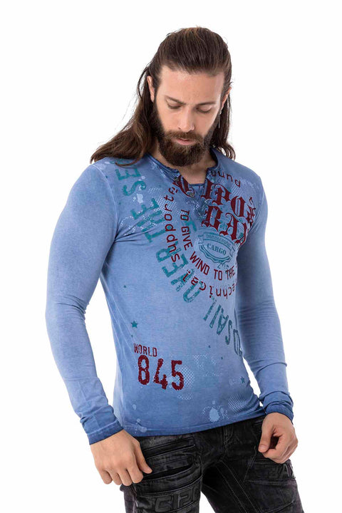 CL512 V-Neck Thin Sweatshirt