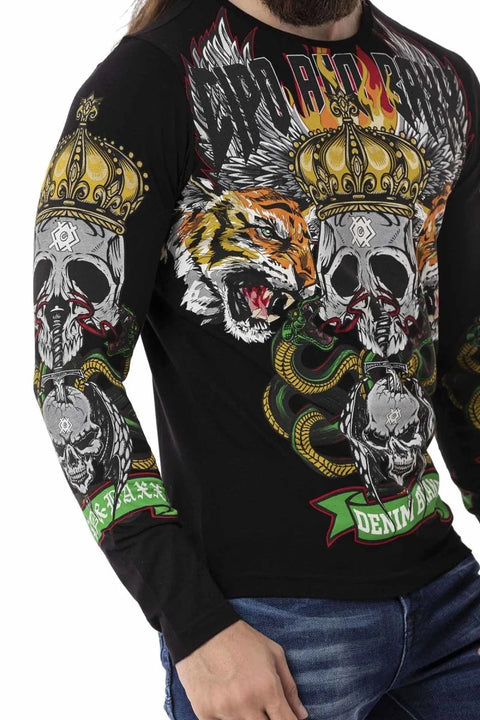 CL514 Skull Printed Sweatshirt