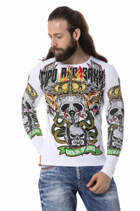 CL514 Skull Printed Sweatshirt
