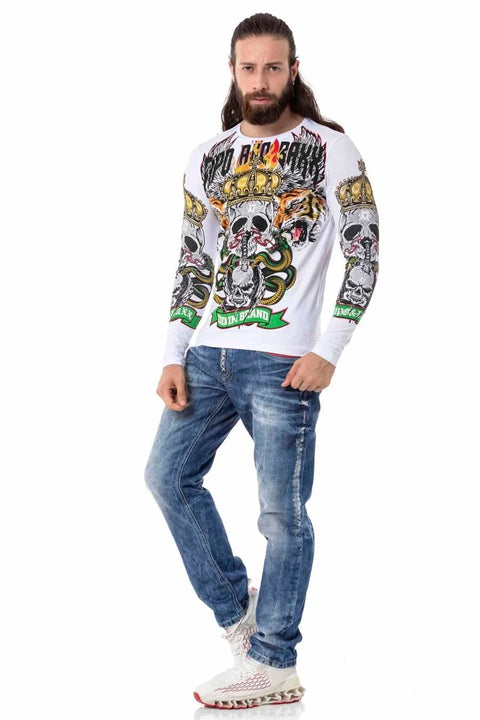 CL514 Skull Printed Sweatshirt