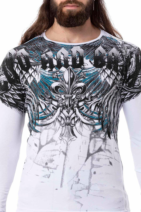 CL516 Royal Patterned Thin Sweatshirt