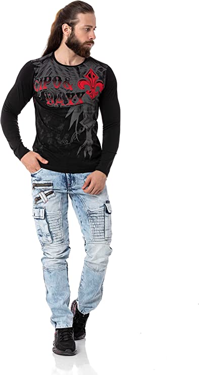 CL522 Patterned Thin Sweatshirt