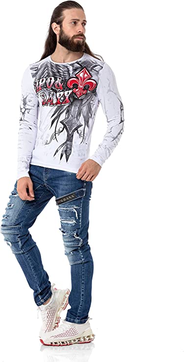 CL522 Patterned Thin Sweatshirt