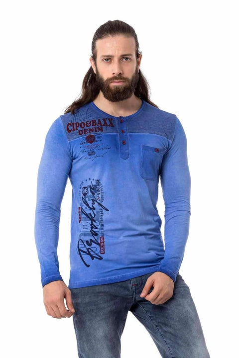 CL527 Thin Sweatshirt with Front Pocket