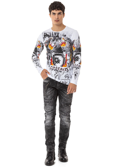 CL553 Men's printed sweatshirt