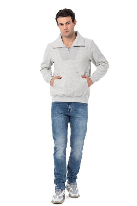 CL555 Men's Basic Zip Hoodie