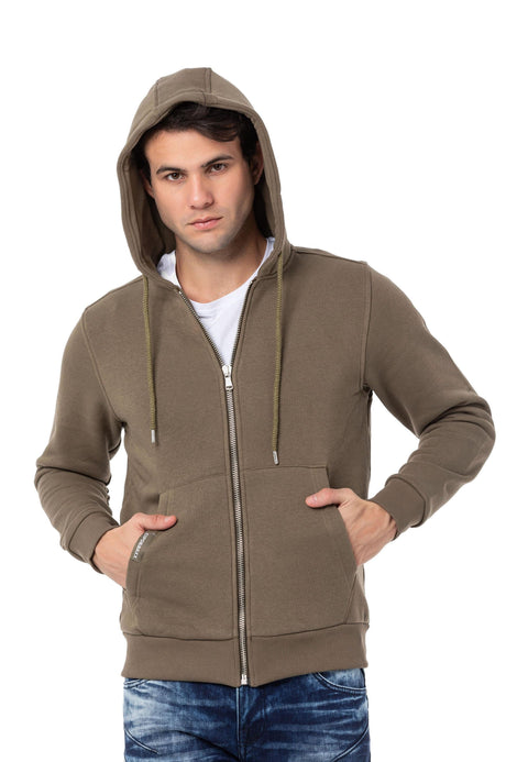 CL556 Men's Basic Zip Sweatshirt