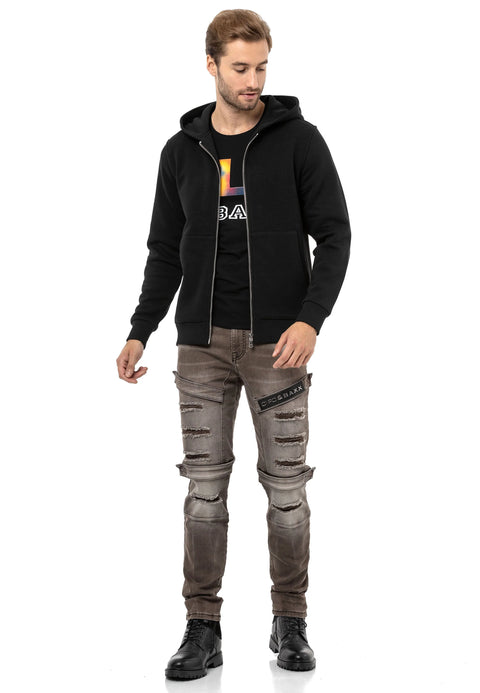 CL556 Men's Basic Zip Sweatshirt