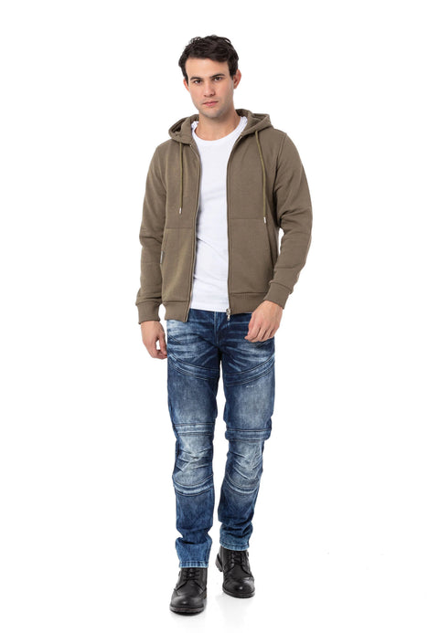 CL556 Men's Basic Zip Sweatshirt