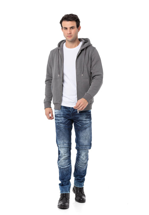 CL556 Men's Basic Zip Sweatshirt
