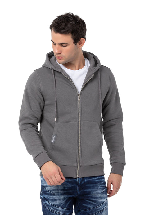CL556 Men's Basic Zip Sweatshirt