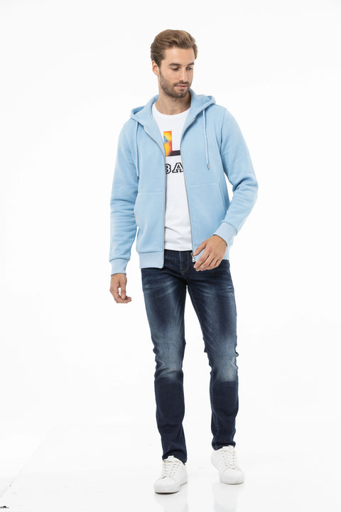 CL556 Men's Basic Zip Sweatshirt