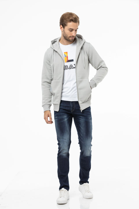 CL556 Men's Basic Zip Sweatshirt
