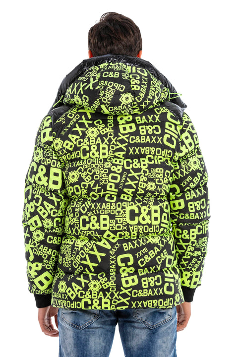 CM193 CIPO & BAXX Printed Puffer Jacket