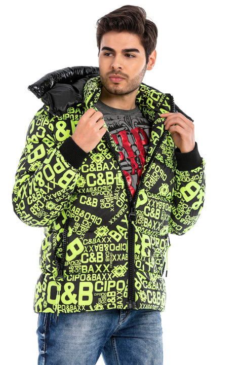 CM193 CIPO & BAXX Printed Puffer Jacket