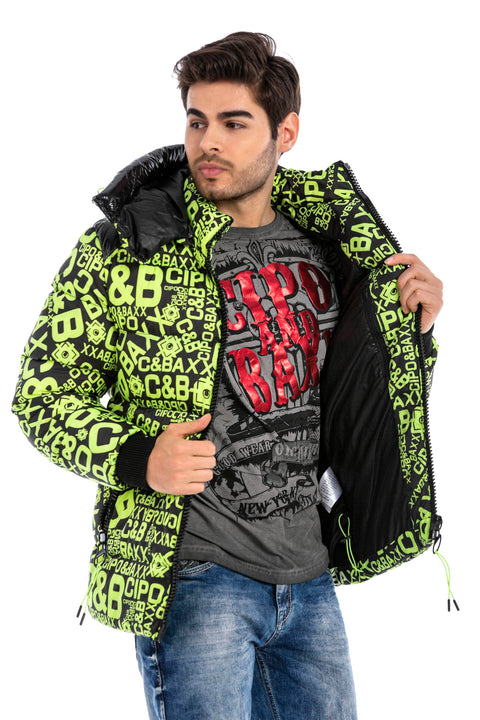 CM193 CIPO & BAXX Printed Puffer Jacket