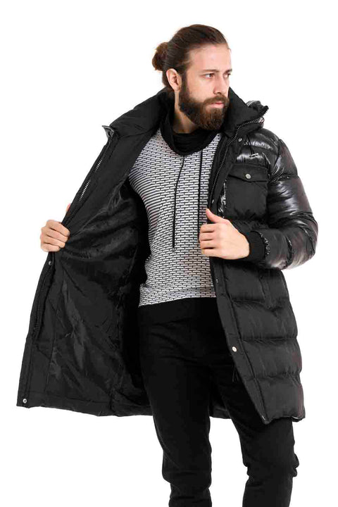 CM209 Black Oversize Puffer Jacket