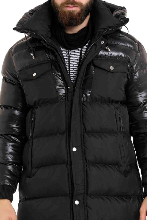 CM209 Black Oversize Puffer Jacket