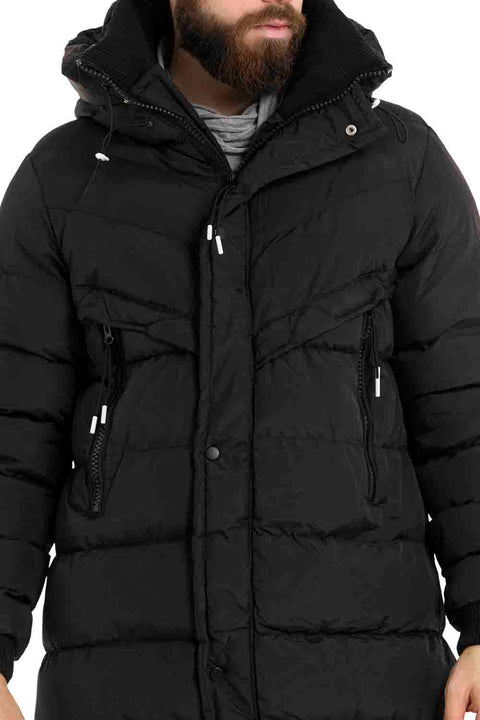 CM213 Knee Length Men's Puffer Coat