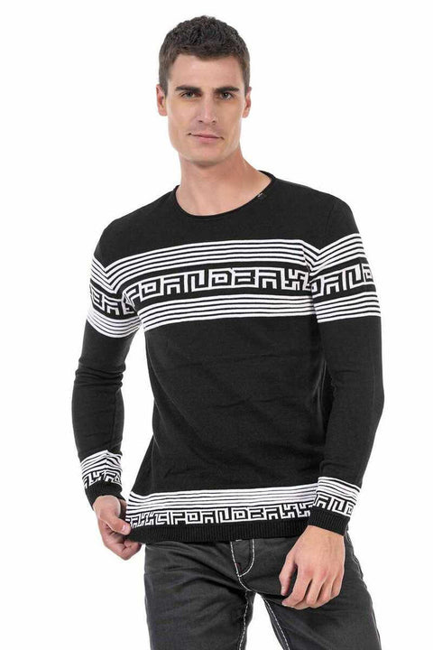 CP243 Patterned Men's Sweater