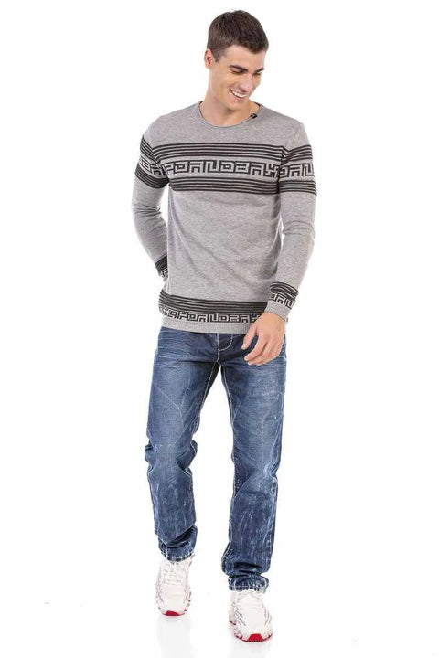 CP243 Patterned Men's Sweater