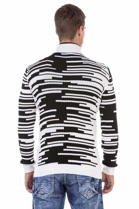 CP245 Zipper Collar Men's Sweater