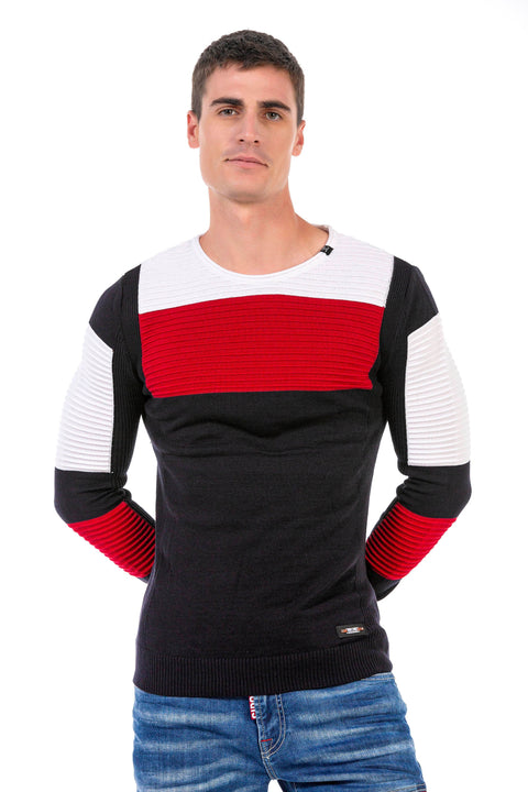 CP247 Textured Men's Sweater