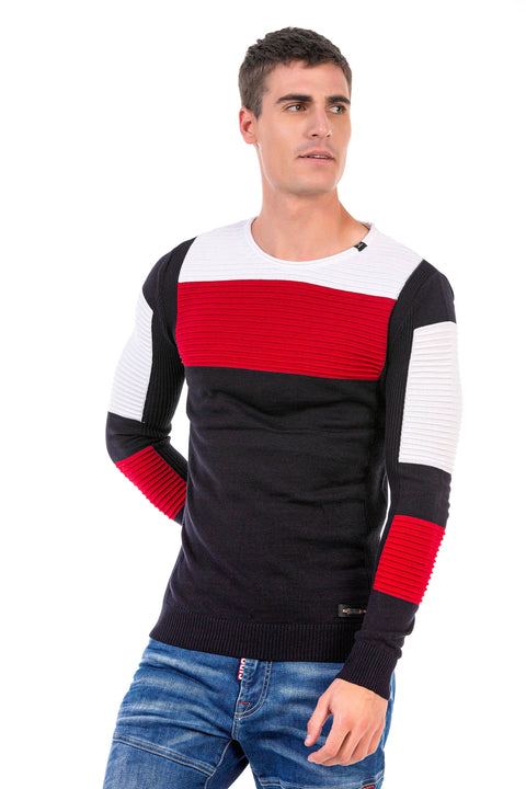CP247 Textured Men's Sweater