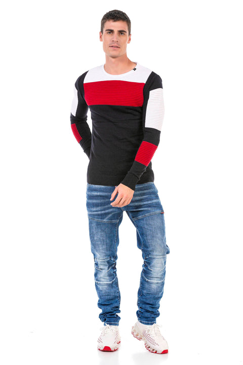 CP247 Textured Men's Sweater