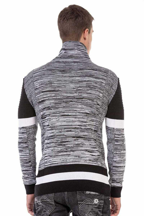 CP250 Shawl Collar Textured Men's Sweater