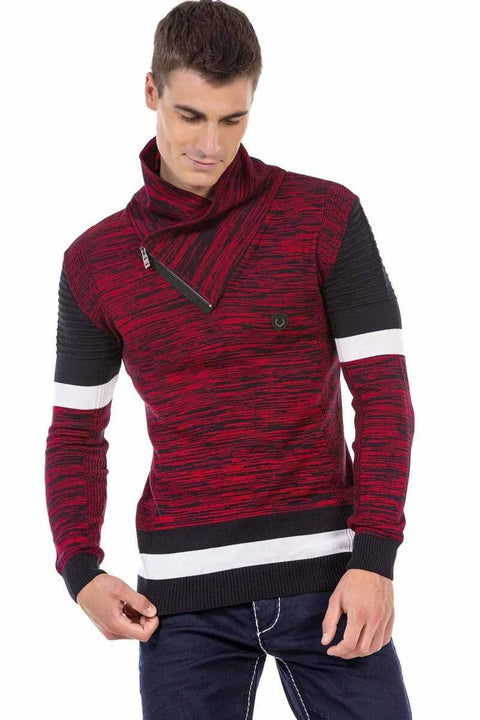 CP250 Shawl Collar Textured Men's Sweater