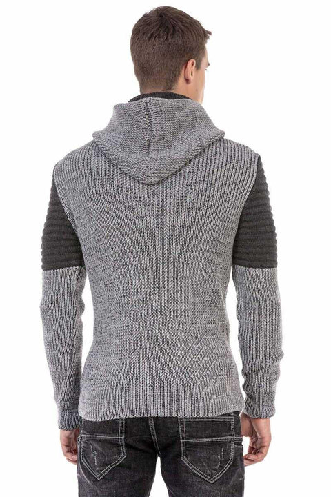 CP253 Collared Hooded Men's Sweater