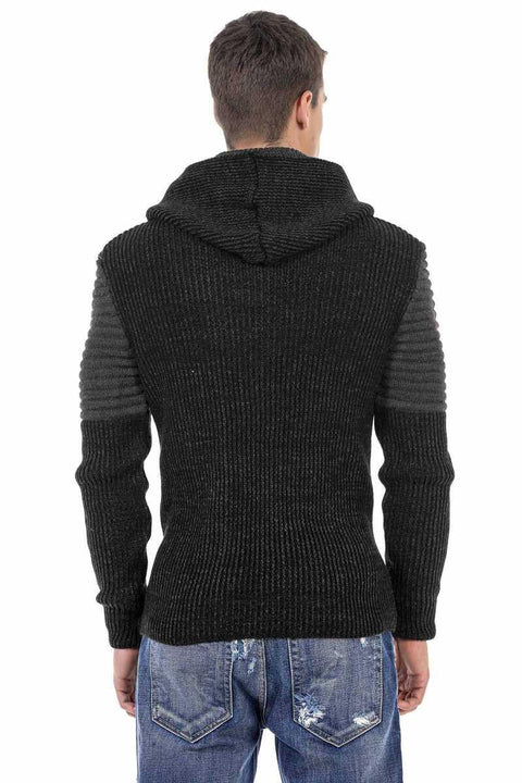 CP253 Collared Hooded Men's Sweater